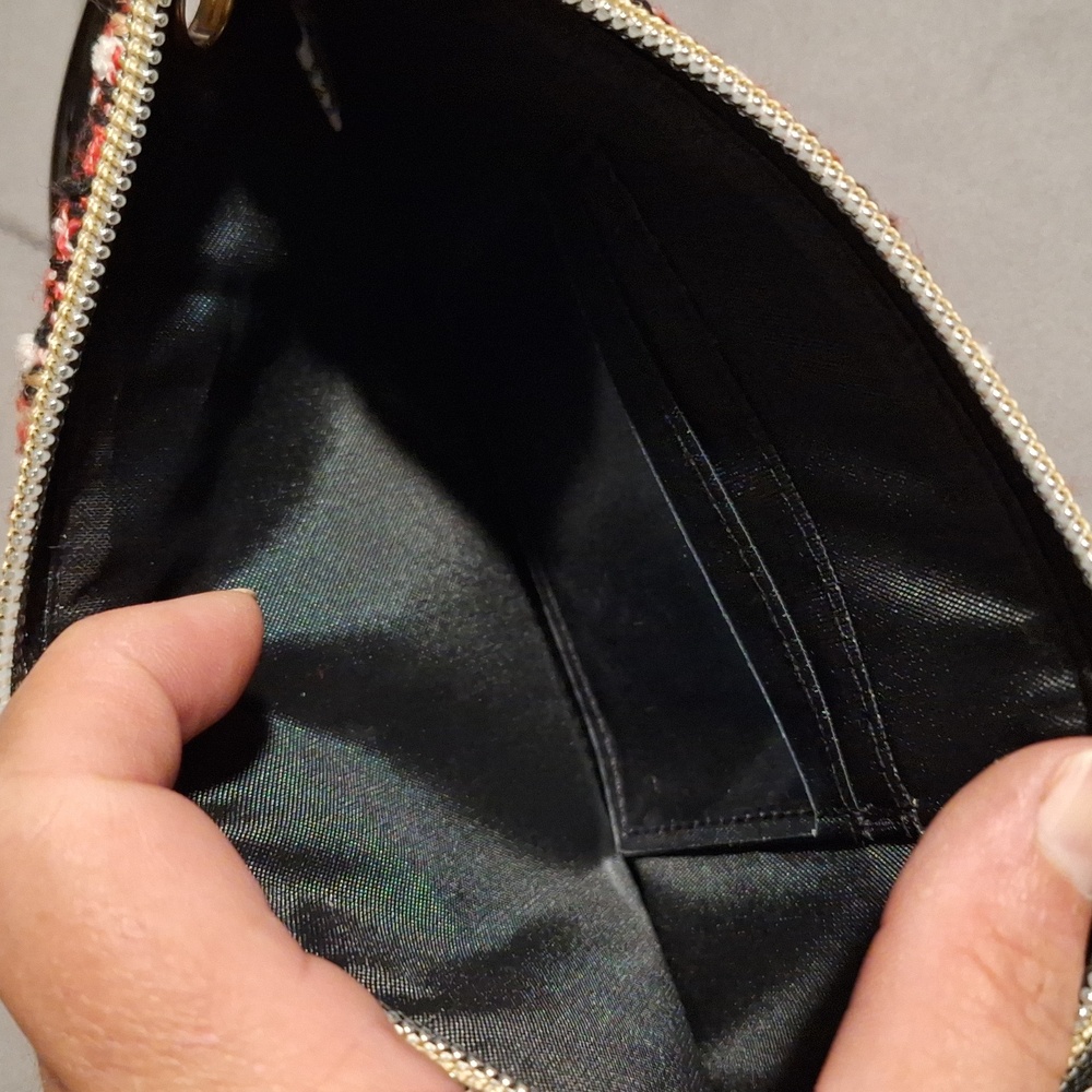 Plaid Boucle Key Ring Braclet Bangle Wristlet Wal… - image 3